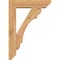 Ekena Millwork Olympic Slat Smooth Bracket w/ Offset Brace, Western Red Cedar, 5 1/2"W x 20"D x 28"H BKT0604X20X28OLY06SWR - alternate 3